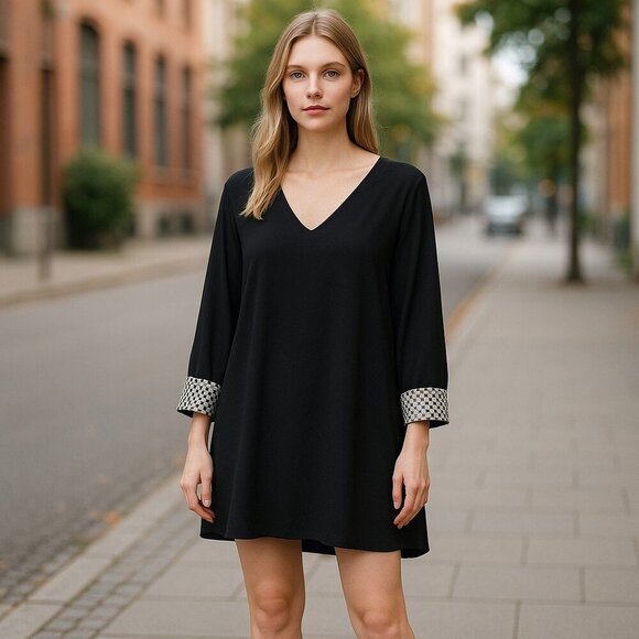 AKIRA CHICAGO LADIES LONG SLEEVE COCKTAIL DRESS- size S - Picture 1 of 6